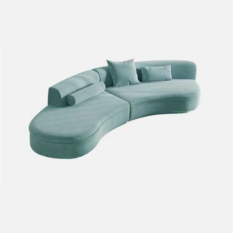 Trendy Seats 4/Seats 3 Armless Curved Sofa Recliner with Sponge Fill Cushions thumbnail 1