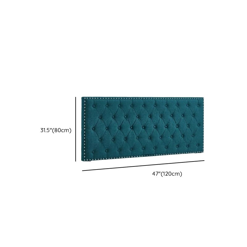 No Distressing Twin XL/Full/Queen Panel Headboard with Nailhead Border, Portman Shape, Sponge Fill, Wall Mounted, Low Height thumbnail 13