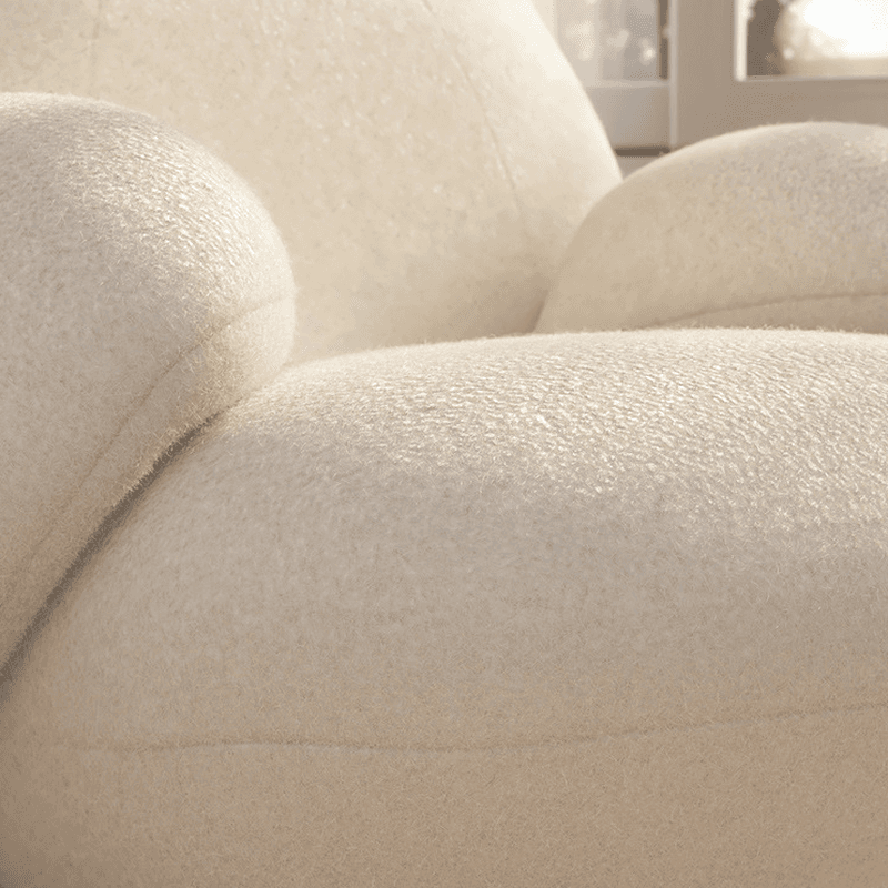 Contemporary Upholstered Rocking Chair with Cushioned Round Arm, Ottoman Included/Not Included thumbnail 9