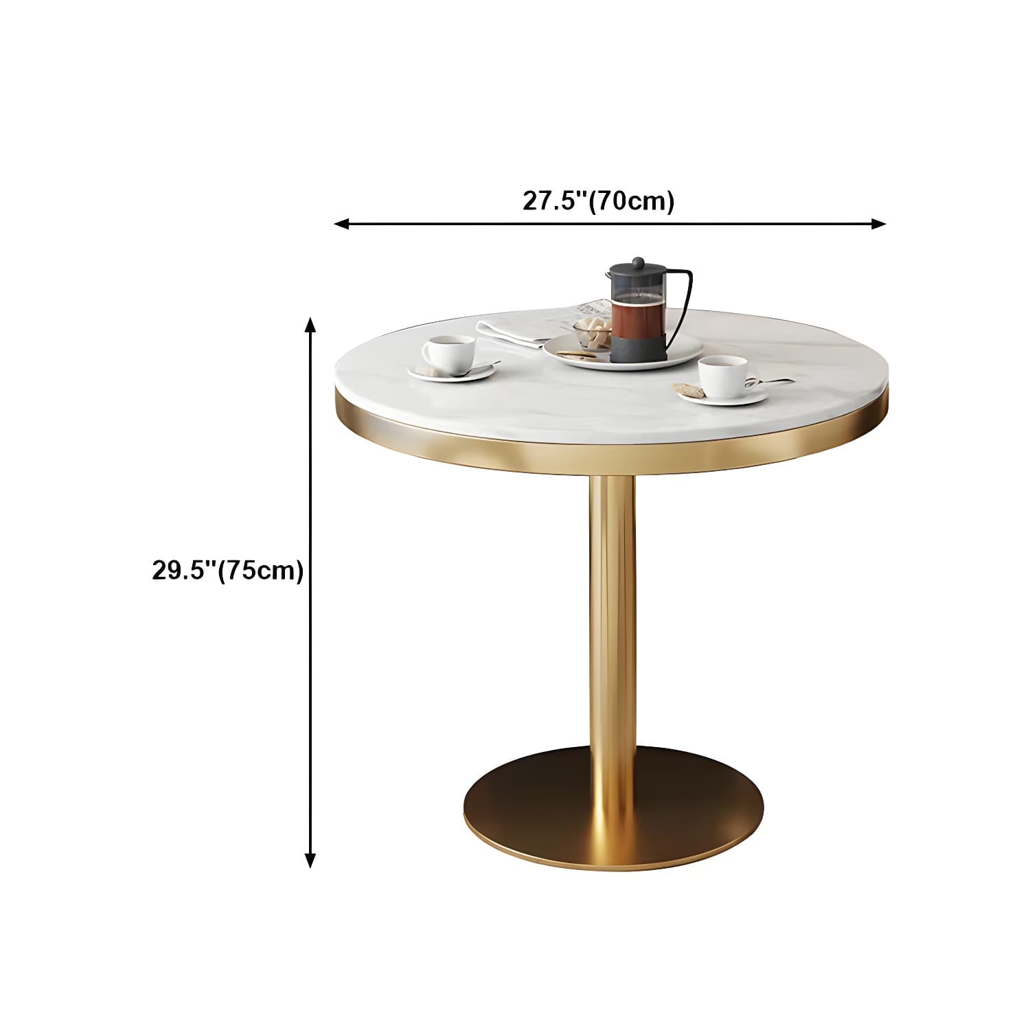 Sintered Stone Dining Table Traditional Luxury Dining Table with Gold Base thumbnail 30