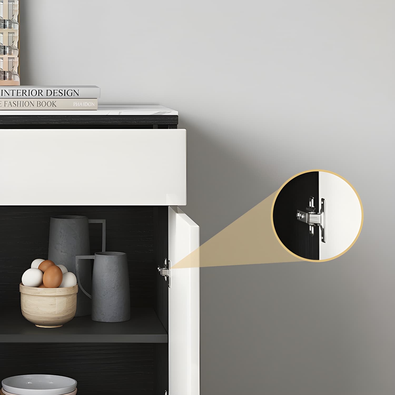 Contemporary Sideboard Cabinet with Drawer and Door for Living Room thumbnail 11