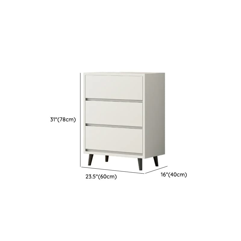White Simple Raw Wood Console Dresser/Lingerie Chest/Bachelor Chest with 6/4/8 Drawers in Horizontal/Vertical Orientation thumbnail 18
