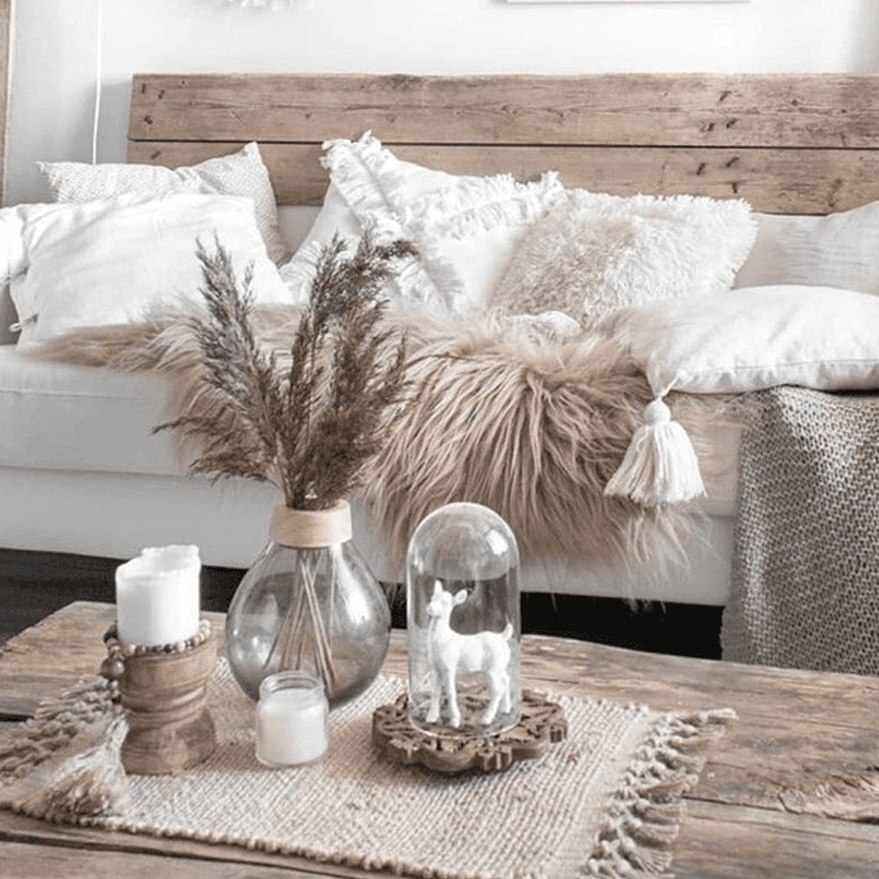 Classic Weathered Wood Wagon Wheel Pine Square Coffee Table with Rotating Roller Wheels for Home thumbnail 5