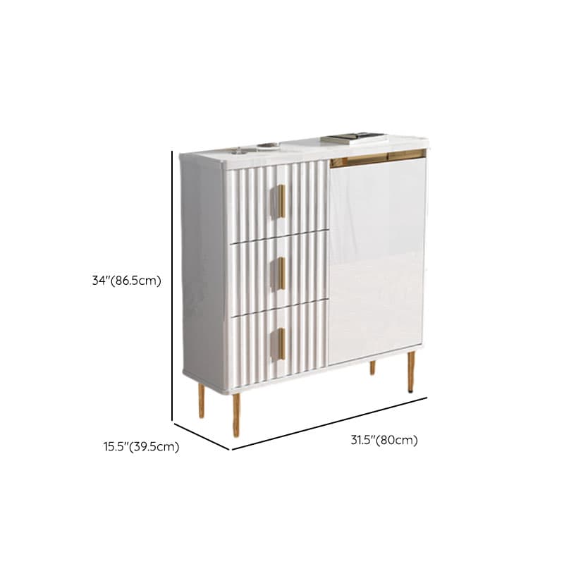 Luxurious Chalk Stone Standard Flooring Sideboard with 3 Doors & Variable Shelf thumbnail 29