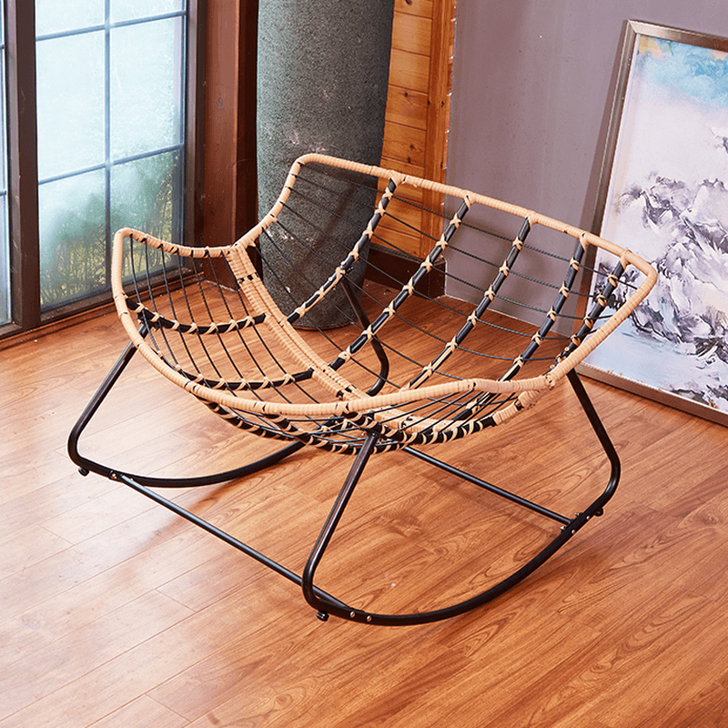Modern Simple Style Alloy Rocking Chair Couch with Scratch-defiant Cushioned Upholstery thumbnail 10