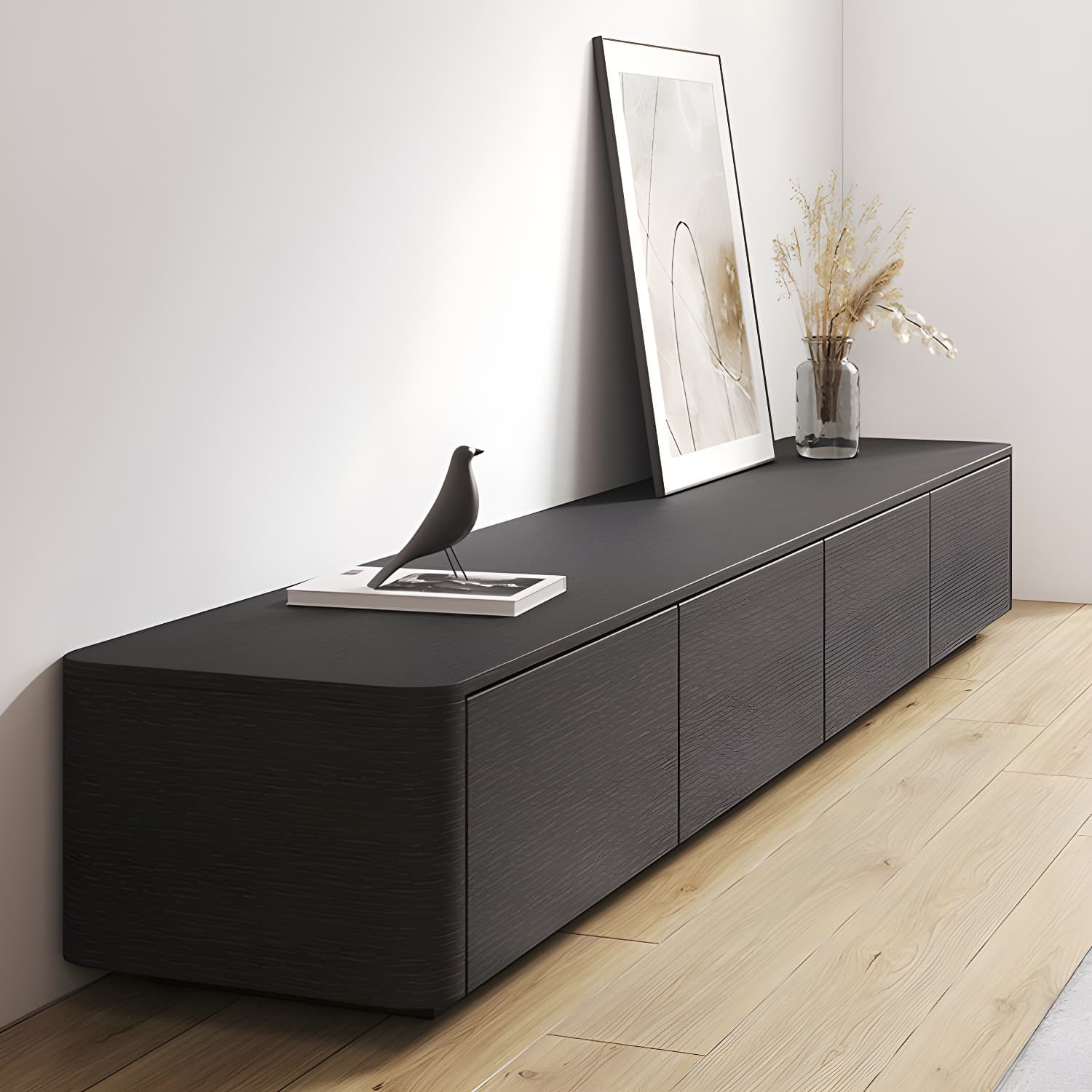 3 / 4 Drawers Modern TV Console 16" D Closed Storage Wooden TV Stand thumbnail 6