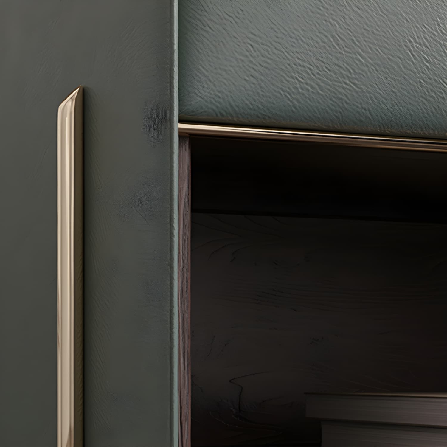 1-Drawer 1-Shelf Accent Table Nightstand 20.47" Tall Stone Nightstand thumbnail 12