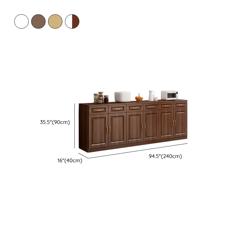 Modish Sideboard Composite Wood Standard/Narrow Kitchen Cupboards with 5 Drawers/4 Drawers/3 Drawers, 2 Shelves and 5 Doors/4 Doors/3 Doors thumbnail 15