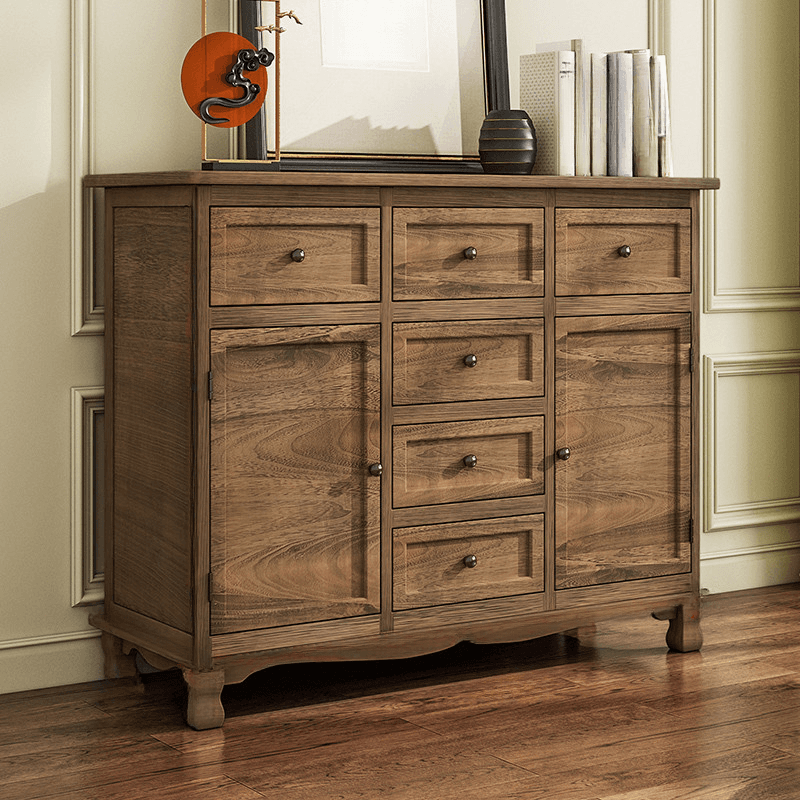 Independent Damp-proof Accent Chest/Accent Cabinet in Wood with Drawers in a Retro Style thumbnail 1
