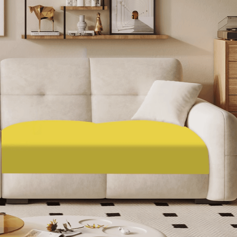 Modish Solid Color Stain Resistant Standard Sofa in Grey/Rose/Emerald Green with 4-seater/5 Person/6-Seater and 2 Pillows thumbnail 8
