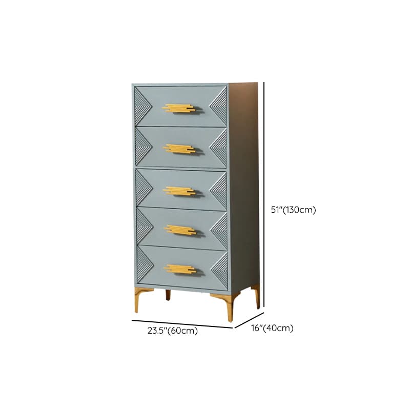 Glamorous Self-supporting Cerulean Accent Cabinet/Accent Chest for Drawing Room thumbnail 16