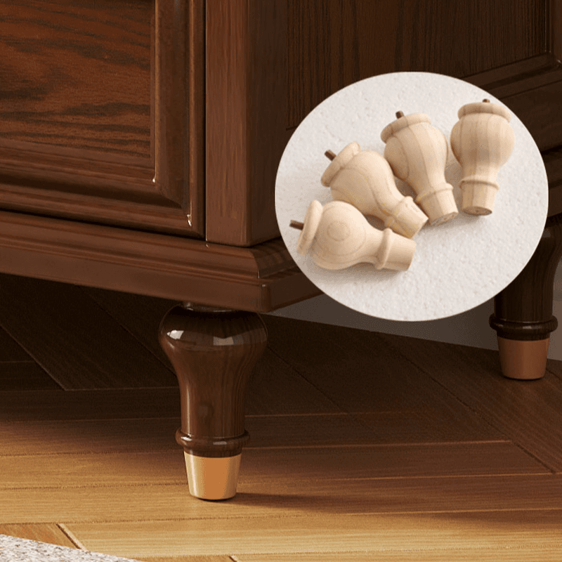 Trendy Raw Wood Console Dresser with 8/10/5 Drawers in Horizontal/Vertical Orientation thumbnail 9