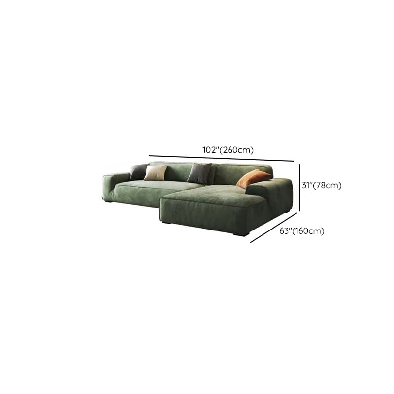 Living Room Use L-Shape/Straight Pine Green Right Hand Facing/Horizontal Sofa Chaise/Sofa with Concealed Support thumbnail 18