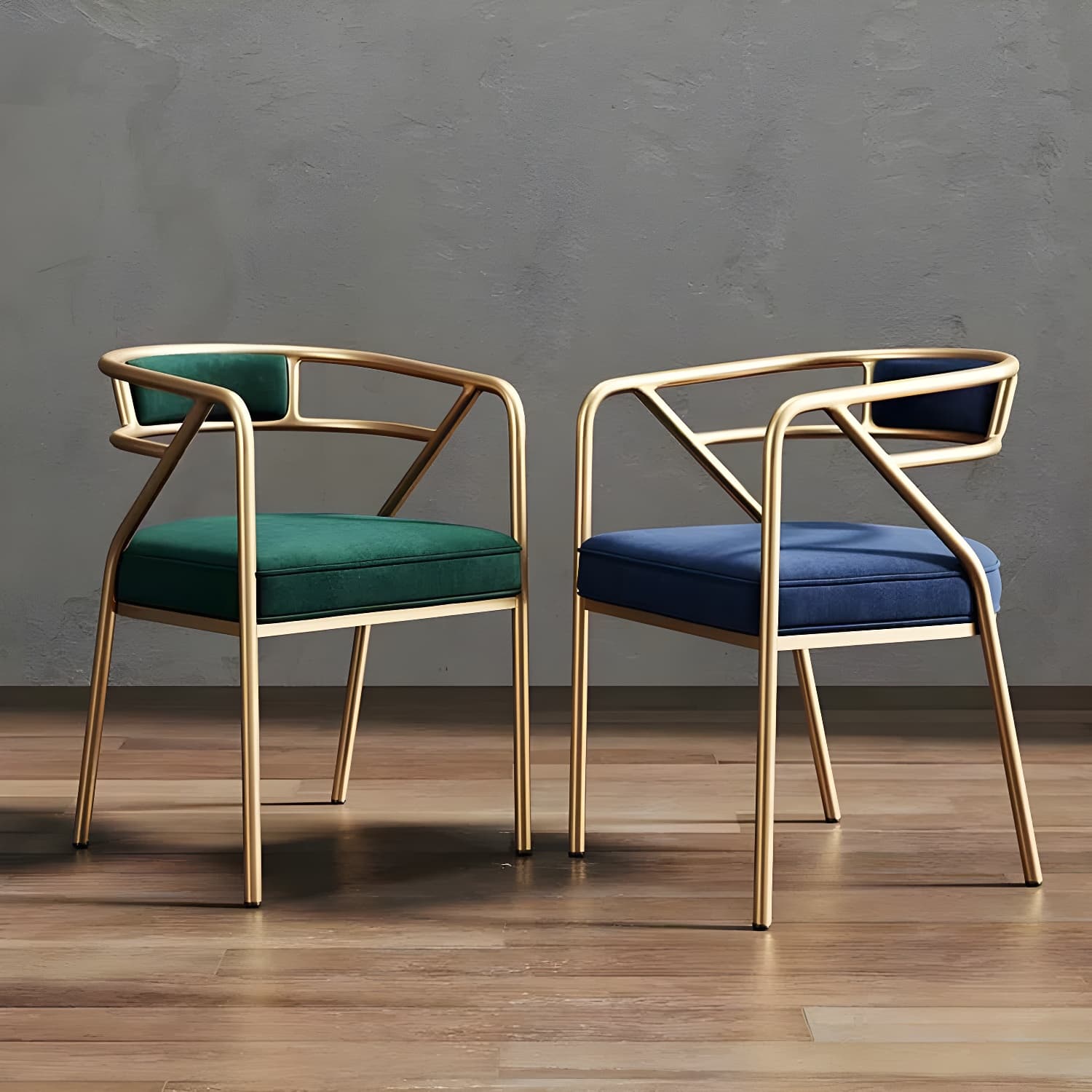 Glam Upholstered Arm Chair with Brass/Gold Legs for Kitchen & Dining thumbnail 16