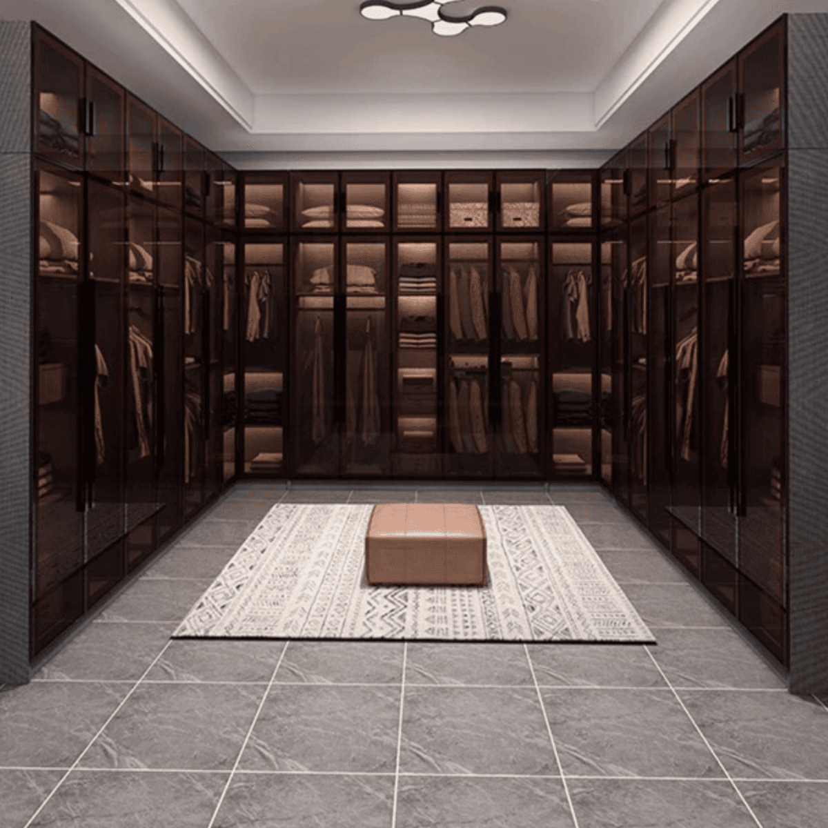 Charcoal Modish Timber Self-supporting Cabinet Armoire with Soft Close Drawer and Door, Hanging Rod thumbnail 3