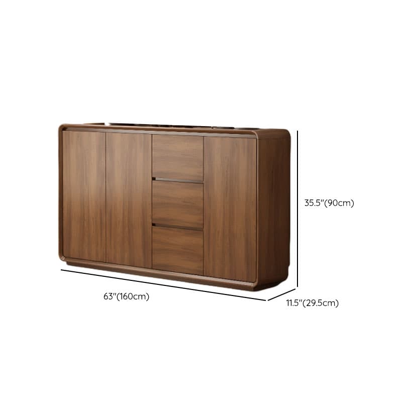 Casual Cocoa Standard/Narrow Sideboard with 3 Drawers/3 Shelves/2 Doors/3 Doors thumbnail 21