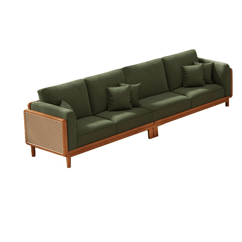 Victorian Style Jade Green Sofa Couch/Single Sofa for Sitting Room with 1 to 5 Pillows thumbnail 16