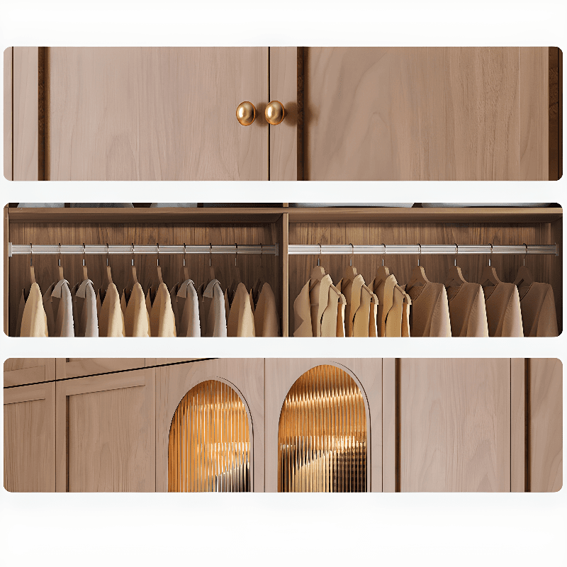 Trendy Unfinished Color Engineered Wood Unattached Armoire Cabinet thumbnail 4