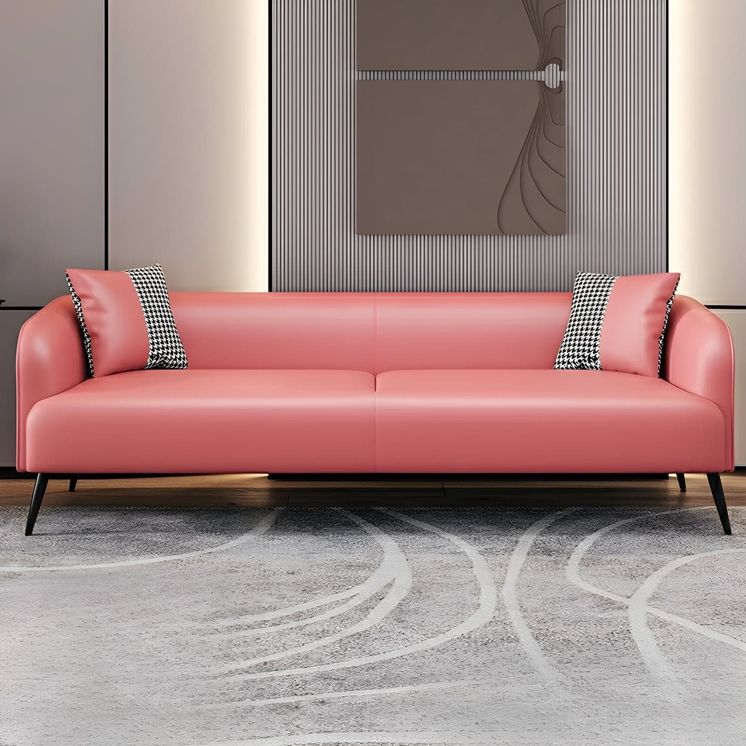 3-Seater Modern 69" L Standard Sofa with Tight Back for Living Room thumbnail 11