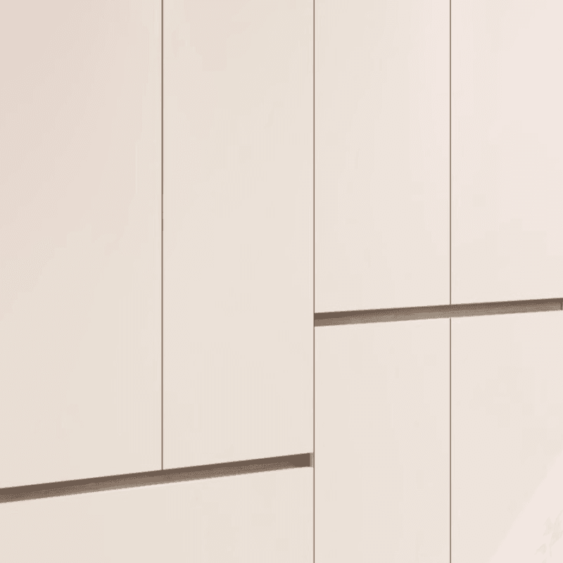 Beige Modish Armoire Cabinet in Manufactured Wood with Soft Close Drawer, Soft Close Door, Interior Shelves, and Clothing Rod thumbnail 8