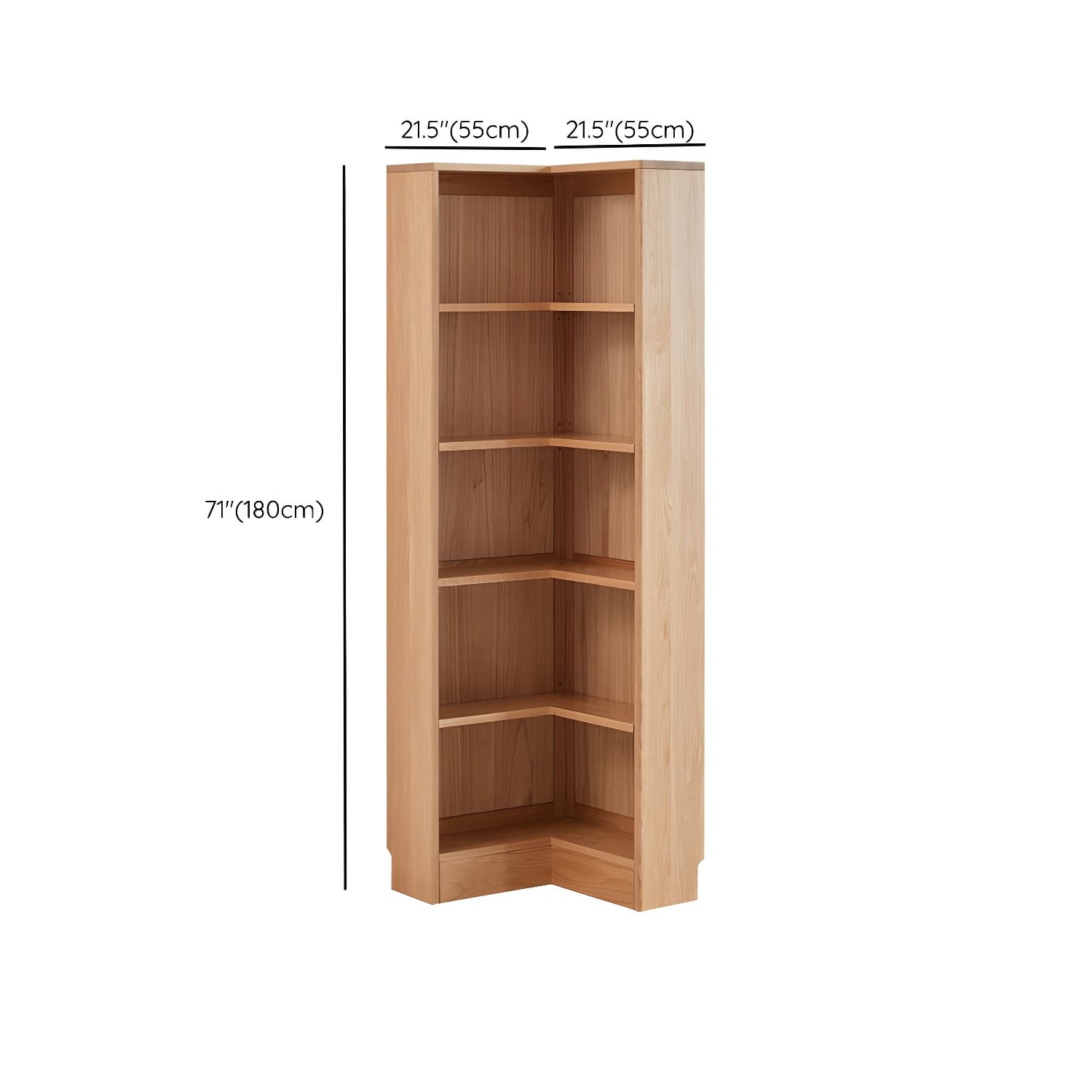 Modern Solid Wood Corner Shelves Included Side Cabinet for Bedroom thumbnail 10