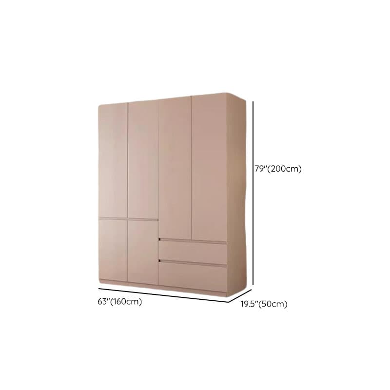 Modish Manufactured Wood Independent Armoire Cabinet with Soft Close Drawer, Soft Close Door, Interior Shelves, and Clothing Rod thumbnail 17