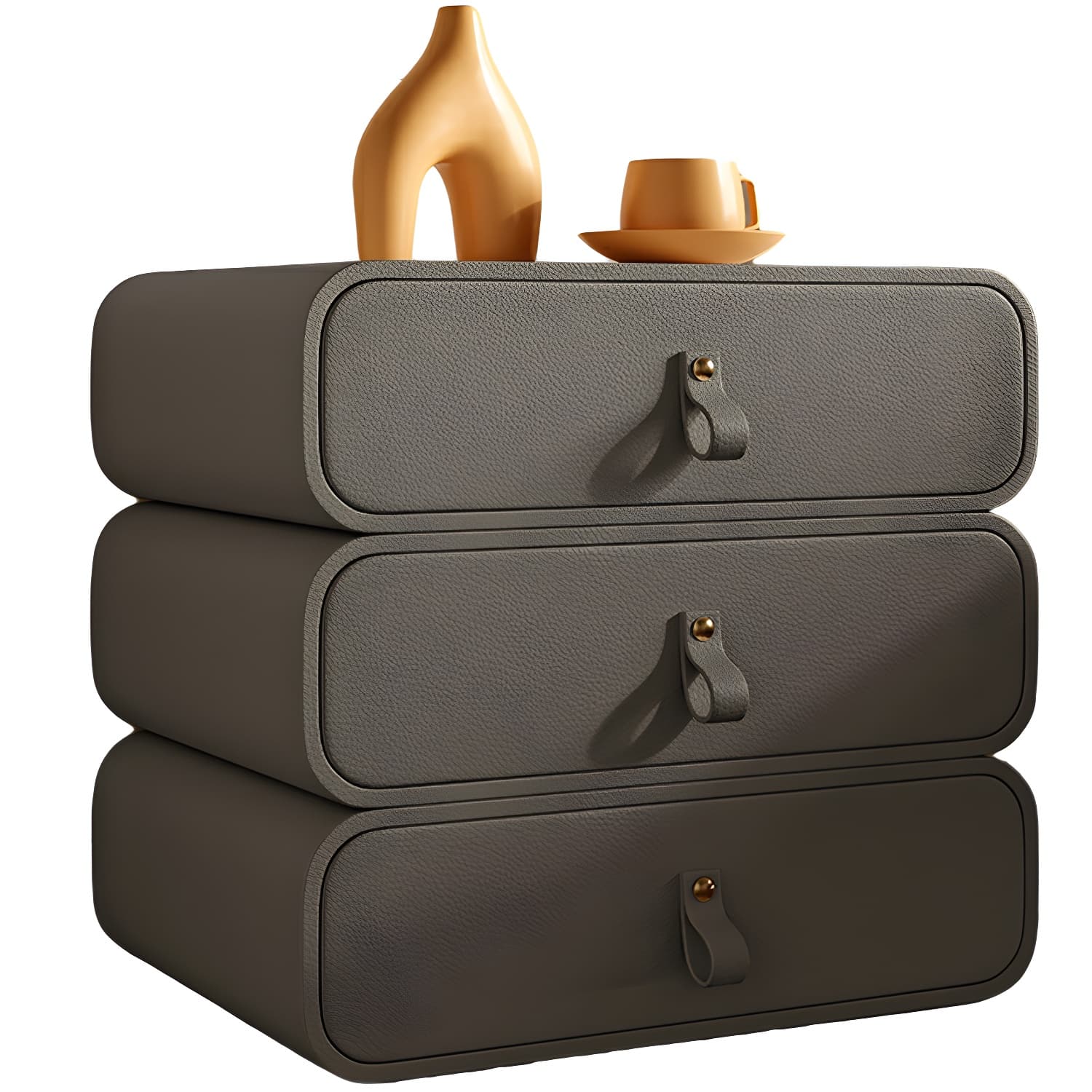Modern Faux Leather Bachelor's Chest with Drawers in Narrow Size thumbnail 19