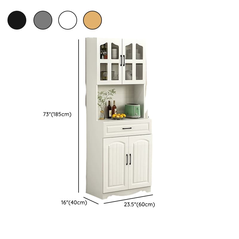 Narrow 15.7'' Wood Cabinets Open Storage with Adjustable Shelves Modern Sideboard/Credenza thumbnail 14