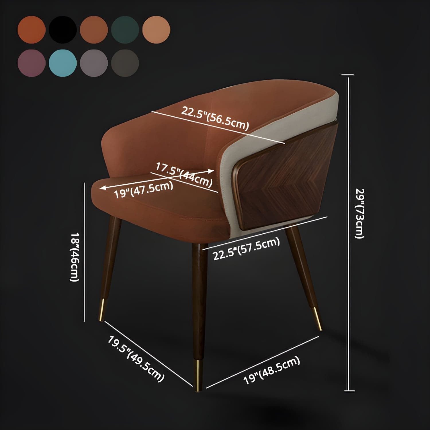 Contemporary Style Wooden Dining Chair Parsons Dining Arm Single Chair thumbnail 17