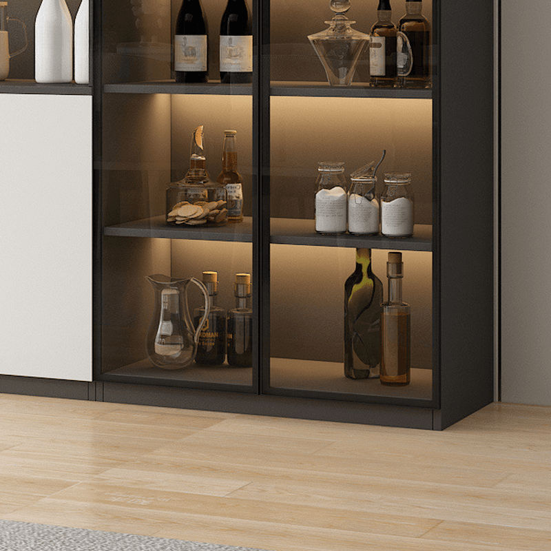 Two Toned Unclosed & Self-supporting Wide Sideboard with 2 Shelves & Benchtop thumbnail 18