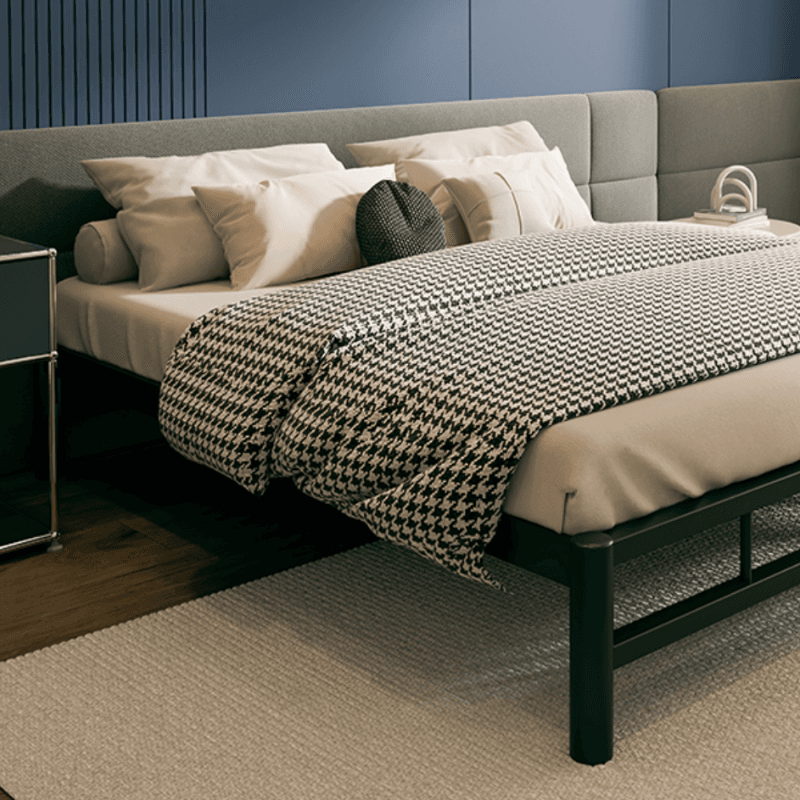 Solid Color Stainless Steel Platform Bed for Bedroom thumbnail 8