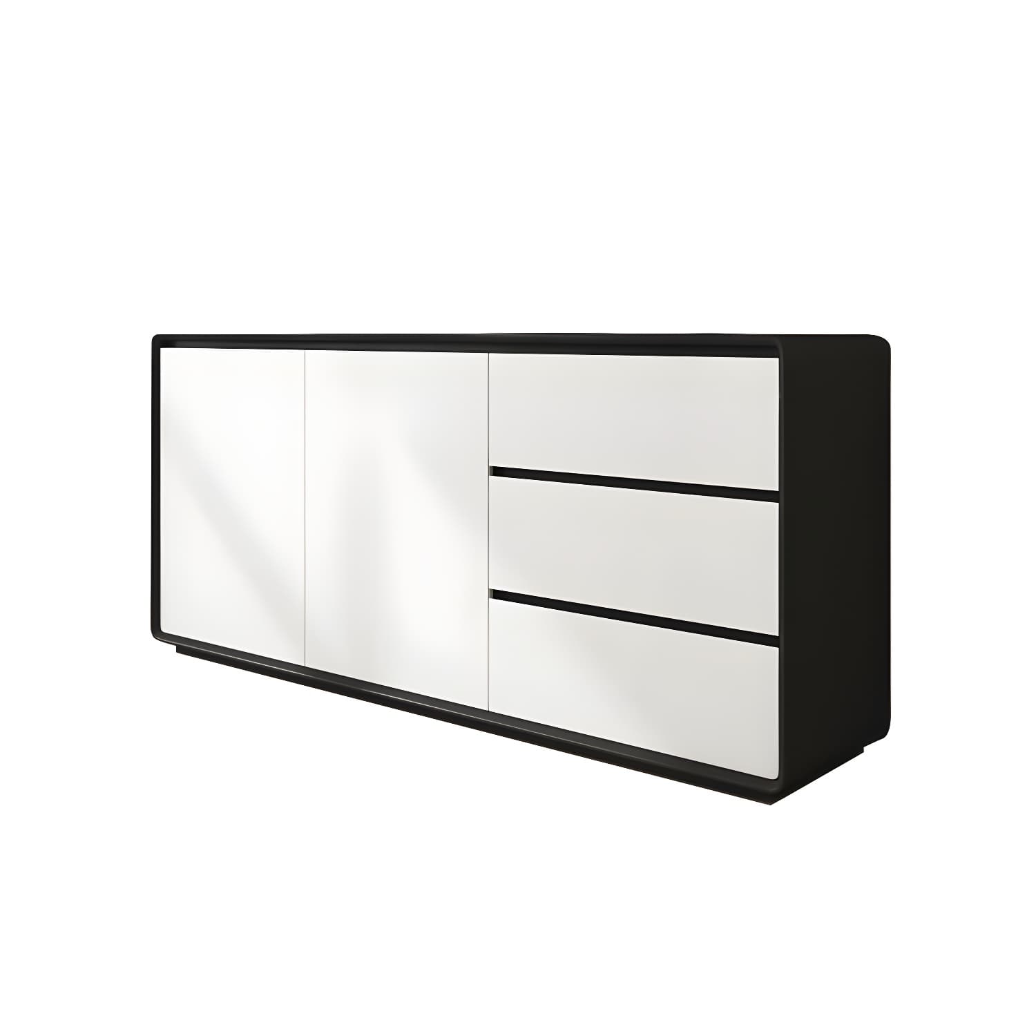 Modern and Contemporary Credenza Wood Dining Buffet with Cabinets and Drawers thumbnail 8