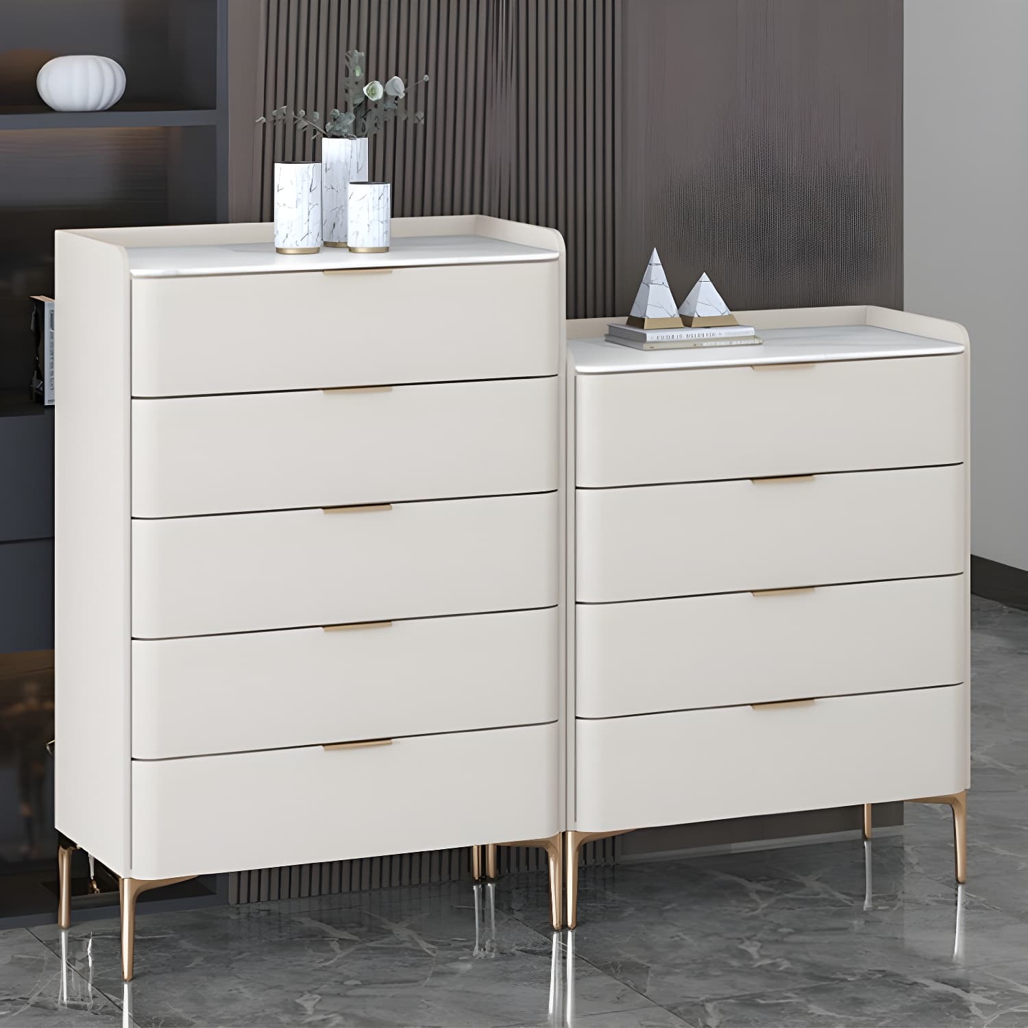 Modern Pine Wood Dresser with Drawers and Soft Close Glides in Narrow Design thumbnail 22