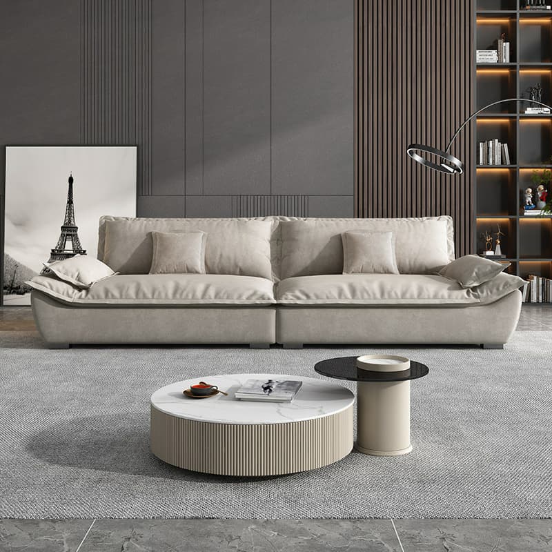 Blue/Off-White/Black Sofa with Concealed Support Living Spaces, 31.5"W x 32.7"H thumbnail 6