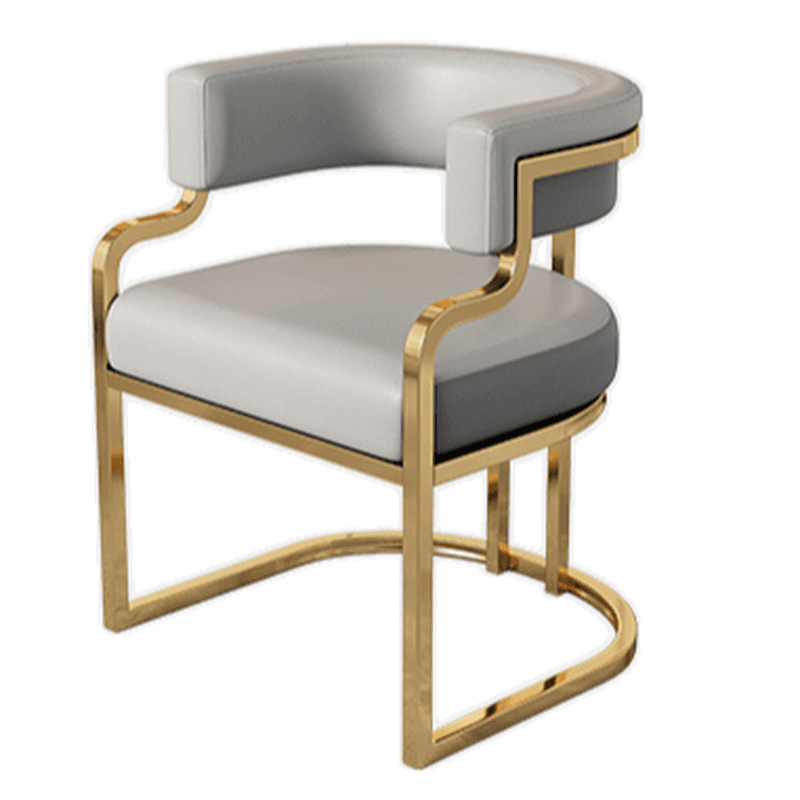 Elegant Framed Arm Chair with Gilded Legs, Secure Foot Pads, and Felt Padding thumbnail 16