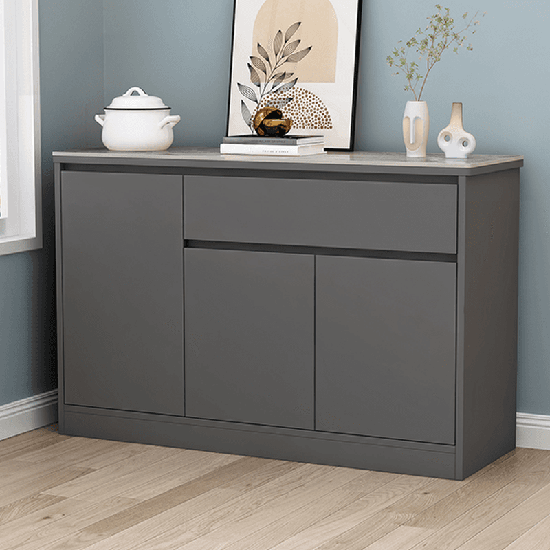 Buffet Table/Server with 1 Drawer, Drawers Storage, Sintered Stone Countertop, Adjustable Shelving, and 4 Doors/3 Doors/2 Doors Tabletop thumbnail 13