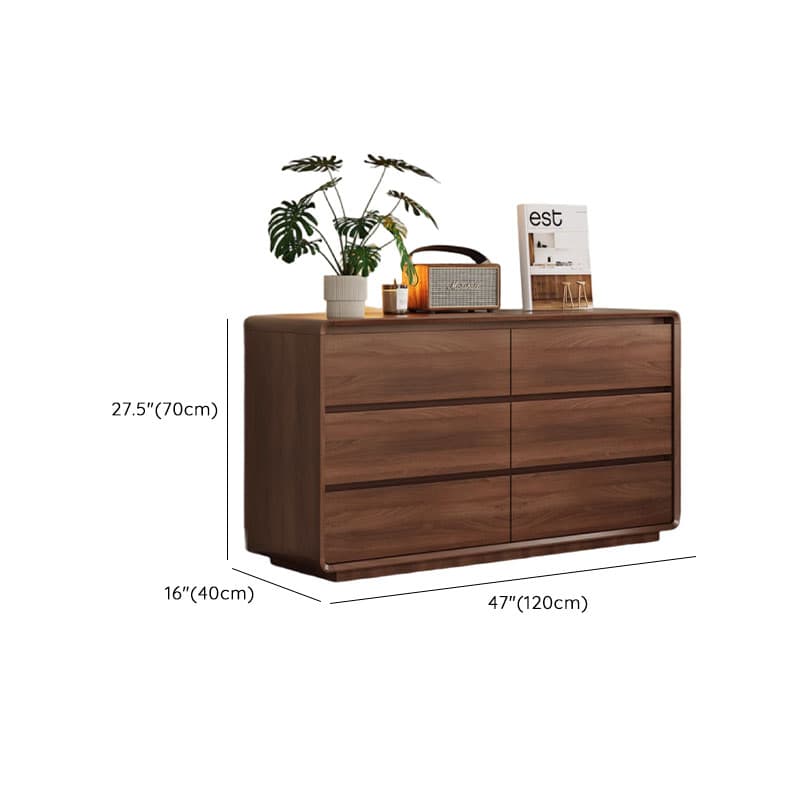Cocoa Modern Simple Style Manufactured Wood Double Dresser/Bachelor Chest/Semainier with 6/3/5 Drawers Horizontal/Vertical thumbnail 13