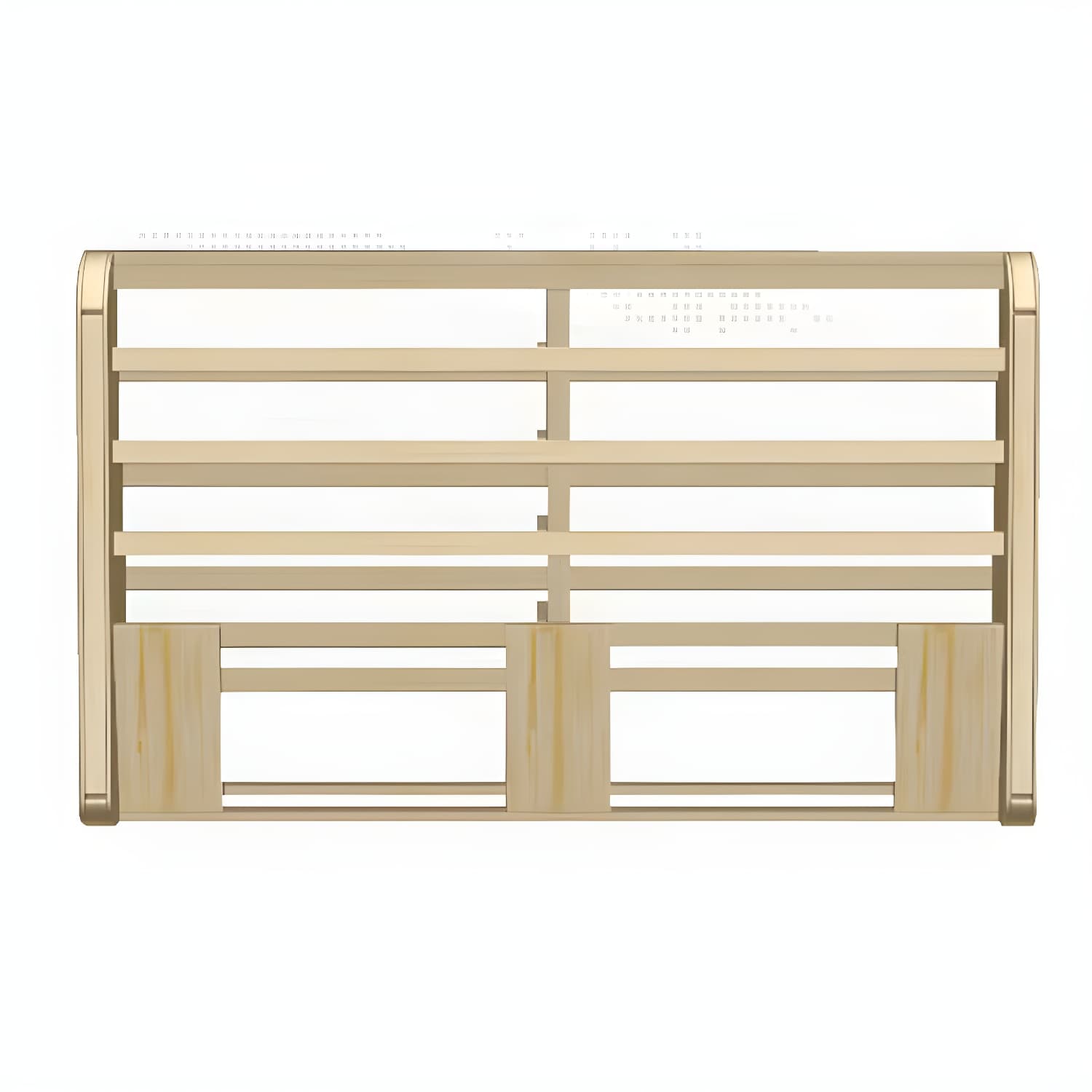 Contemporary Headboard Bed with Tufted Leather Upholstery in Rectangular thumbnail 16