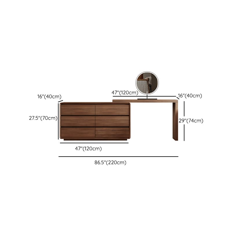 Vanity Set with Solid+Manufactured Wood, Scalable, Sliding, Non-Floating Design thumbnail 14