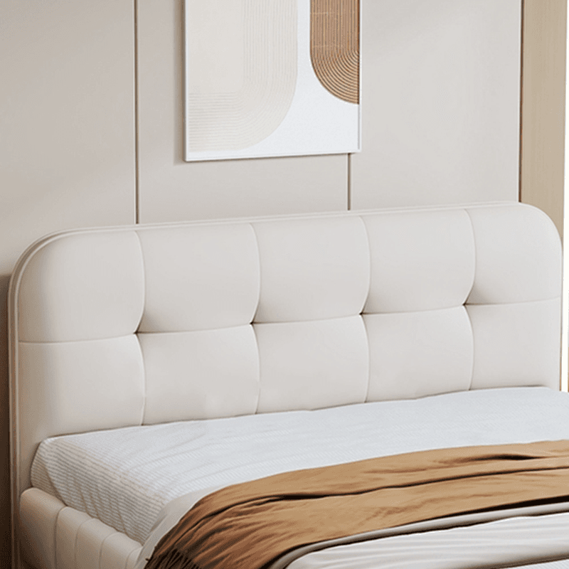 Simplistic Style Panel Headboard with No Distressing, Piled Tufted Rectangular Shape for King/Queen/Full Bed, Featuring Sponge Upholstery Fill and Standard Height thumbnail 7