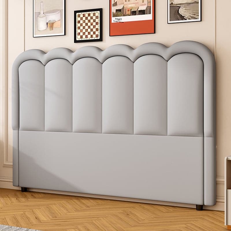 Modish Style Panel Headboard in Pine Wood with No Distressing for King/Queen/Full Bed, Featuring Sponge Upholstery Fill and Free-standing Standard Installation with Standard Height thumbnail 7