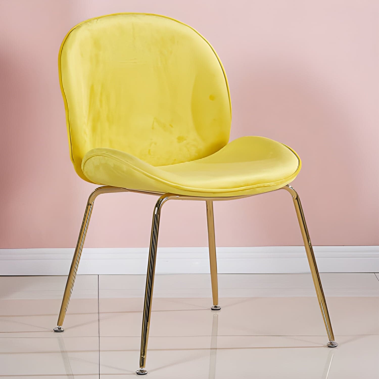 Metal Scandinavian Restaurant Side Chair Matte Finish Wingback Dining Chair thumbnail 11
