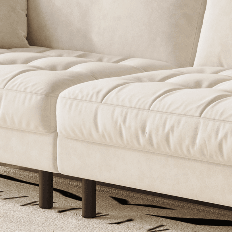 Tear Resistant Standard Sofa with Pu Upholstery in Grey/Light Green/Auburn thumbnail 16