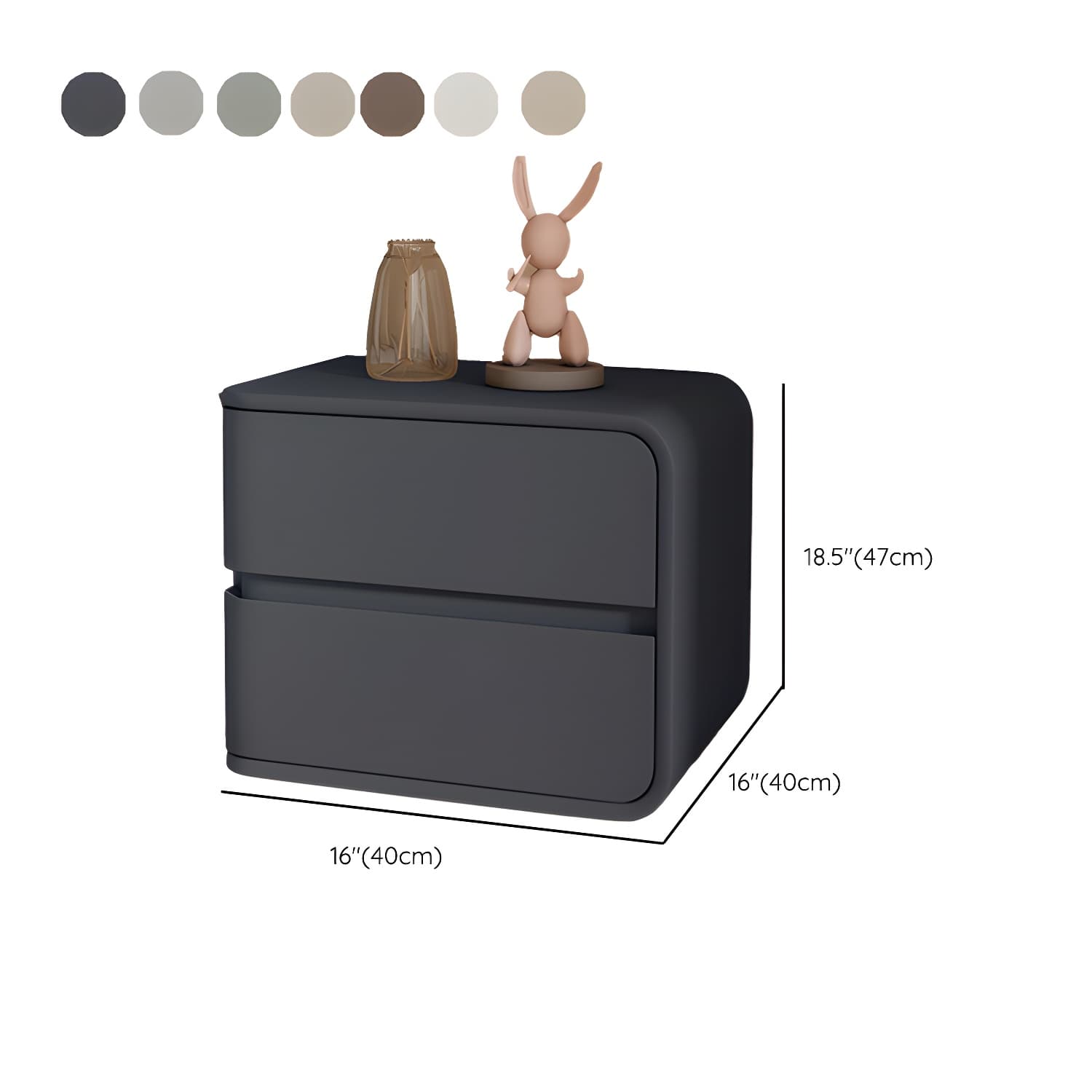 Scandinavian Pine Accent Table Nightstand Drawers Included with Legs thumbnail 20