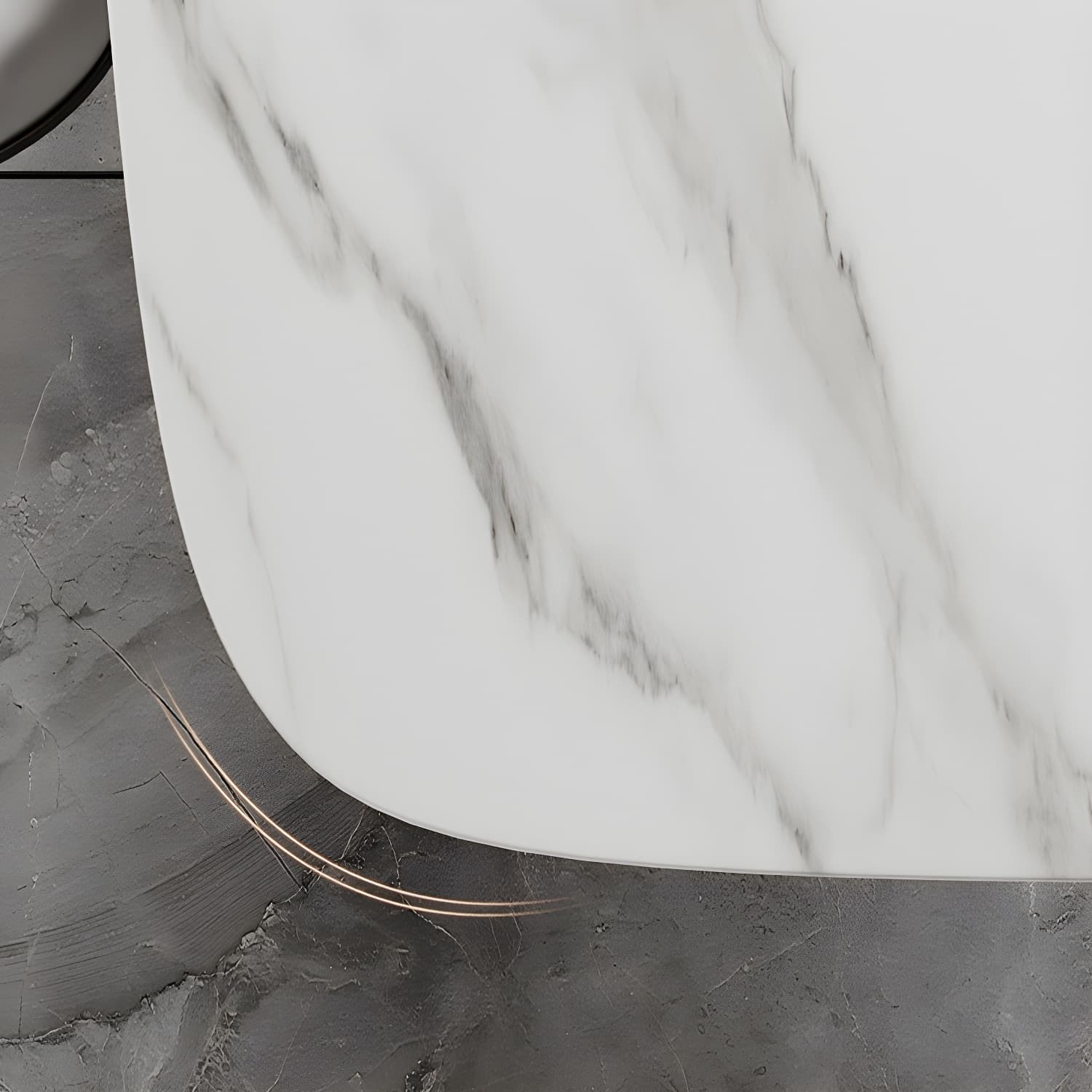 Modern Sintered Stone Top Dining Set Rectangle 1/2/5/7 Pieces Dinette Table Set in White thumbnail 8