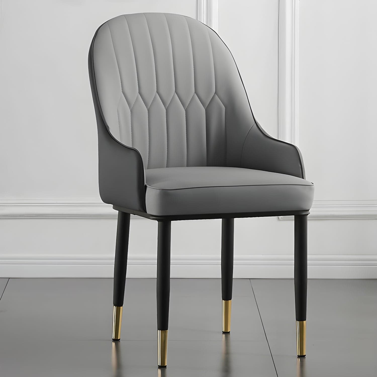Contemporary Metal Dining Room Chairs Upholstered Dining Armchairs for Home Use thumbnail 4