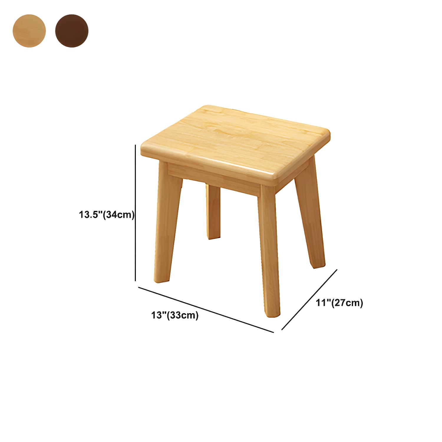 Solid Wood 1/4-Drawer Vanity Makeup Table with Mirror and Stool - 17.72" D thumbnail 21