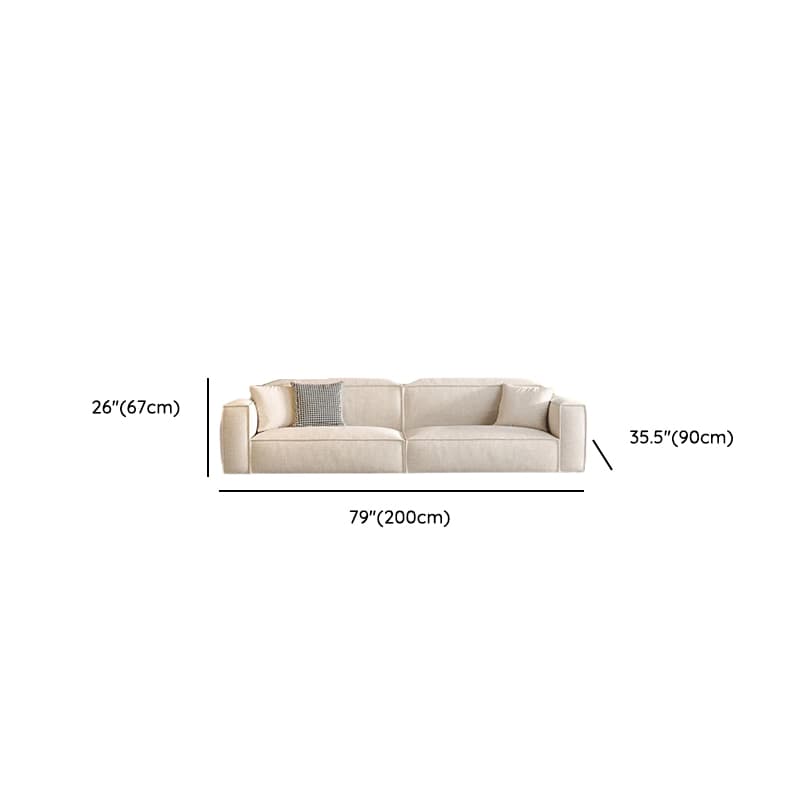 Straight/L-Shape Cotton Upholstered Sofa Couch/Corner Sectional with Horizontal/Left Orientation thumbnail 10