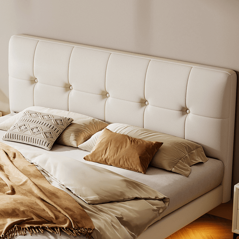 Solid Color Floating Bed with Stitch-tufted Design for Bedroom thumbnail 2