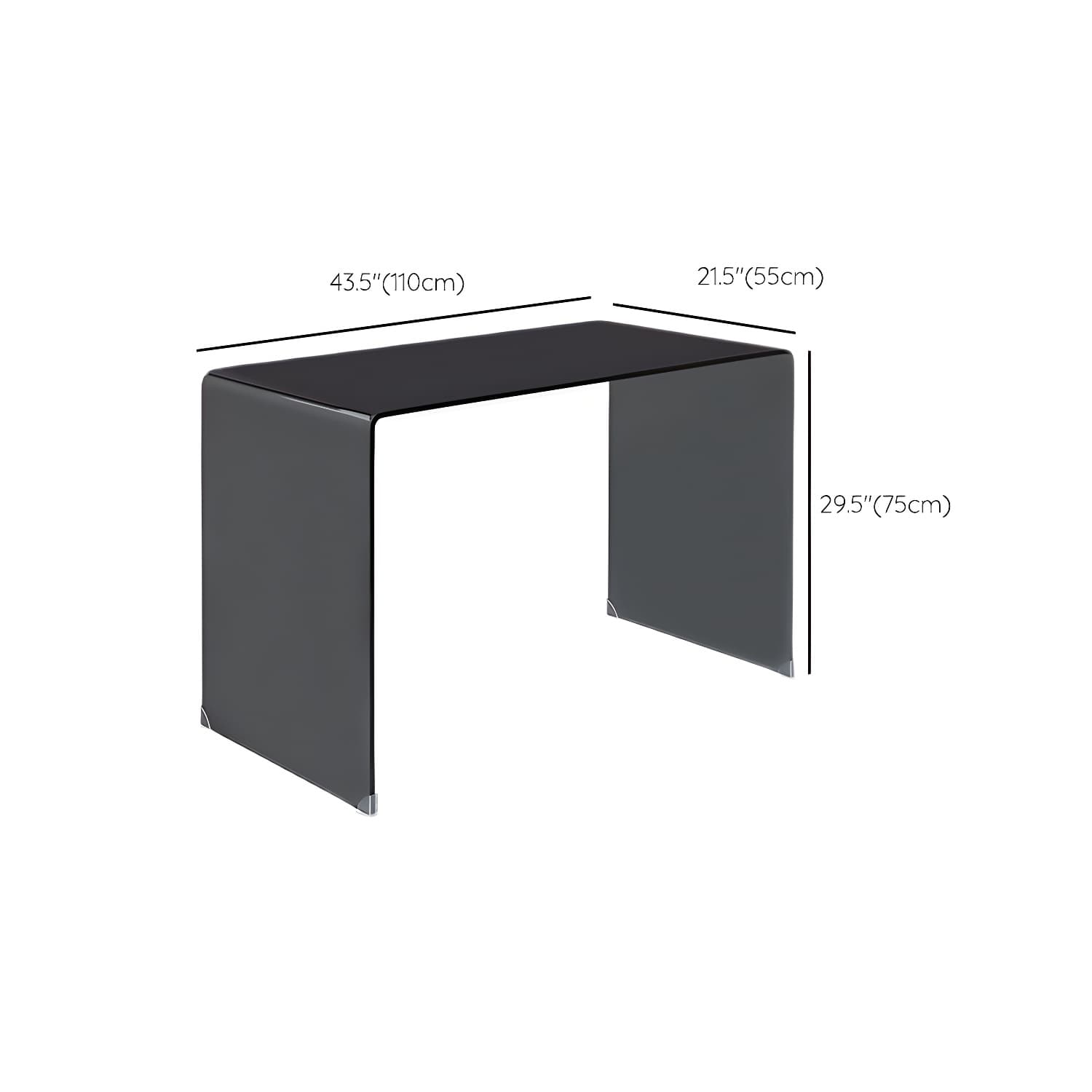 Contemporary Make-up Vanity Standing Glass Bedroom Makeup Vanity Set thumbnail 24
